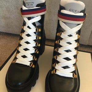 ❌❌SOLD❌❌ Gucci Trip Lug Combat Boots. New in box